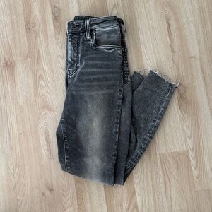 Kut from the Kloth Women's Connie Fab Ab Ankle Skinny Jeans in Black Wash